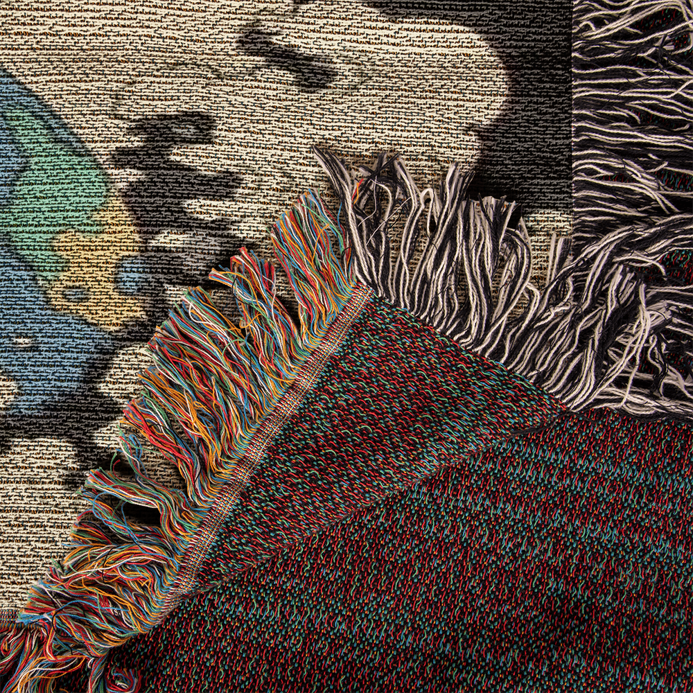 Galacta-puss  cat, Woven blanket.