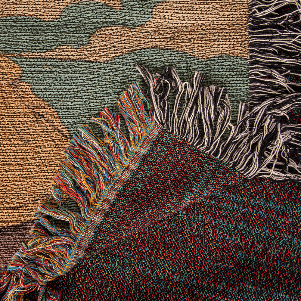 Celestial  fur baby, cat. Woven blanket